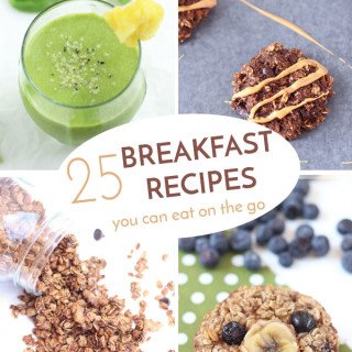 25 healthy breakfast recipes to eat on the go via @ExSloth | ExSloth.com