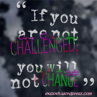 If you are not challenged you will not change | ExSloth.com