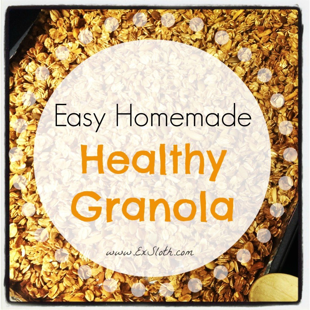 Easy Homemade Healthy Granola Recipe | ExSloth.com