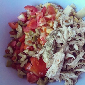 leftover eggplant pizza filling