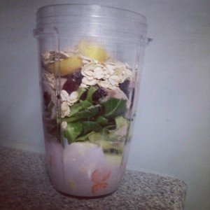 beet smoothie - before