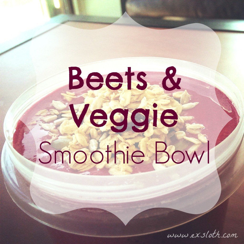 beets and veggie smoothie bowl | ExSloth.com