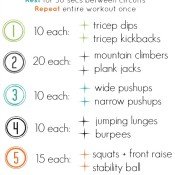 25 min full body circuit workout | ExSloth.com