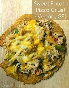 Sweet Potato Pizza Crust Recipe {Vegan, Gluten Free} | ExSloth.com