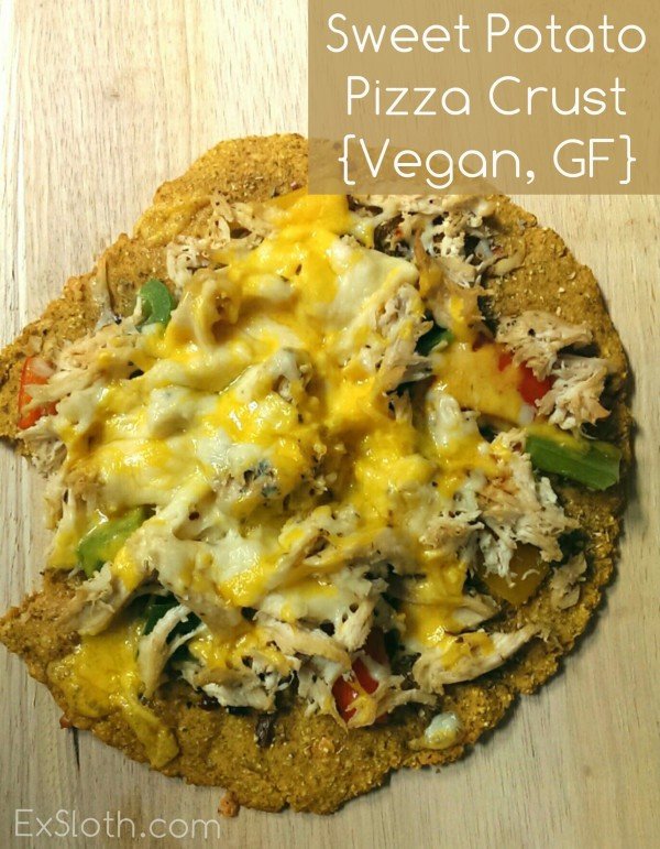 Sweet Potato Pizza Crust Recipe {Vegan, Gluten Free} | ExSloth.com