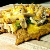 Vegan, GF, Sweet Potato Pizza Crust | @ExSloth