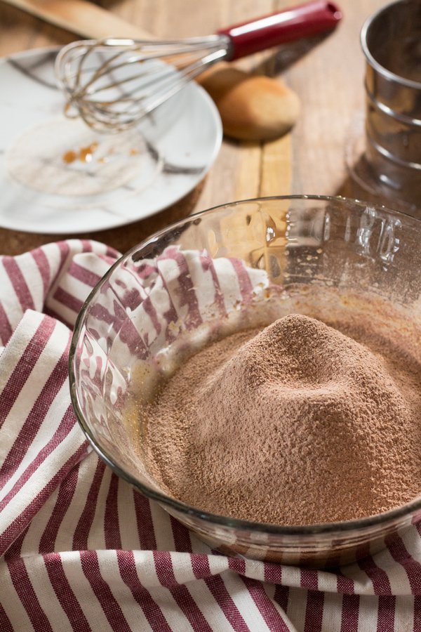 Decadent Vegan Double Chocolate Chip Cookies (made with spelt and oat flour and real maple syrup) via ExSloth.com