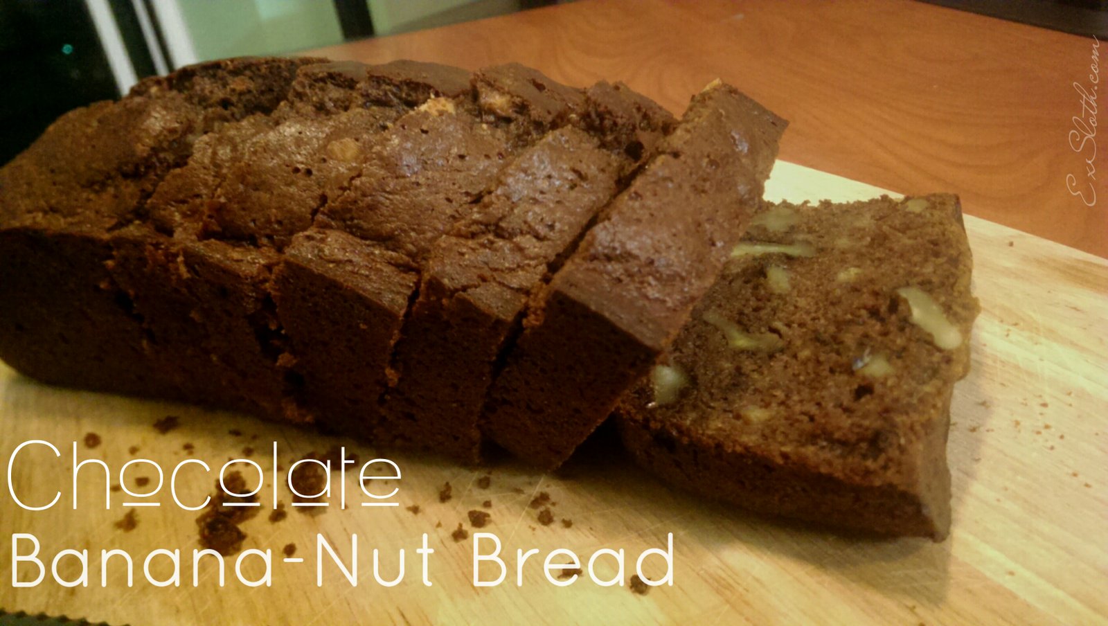 Chocolate Banana-Nut Bread Recipe | ExSloth