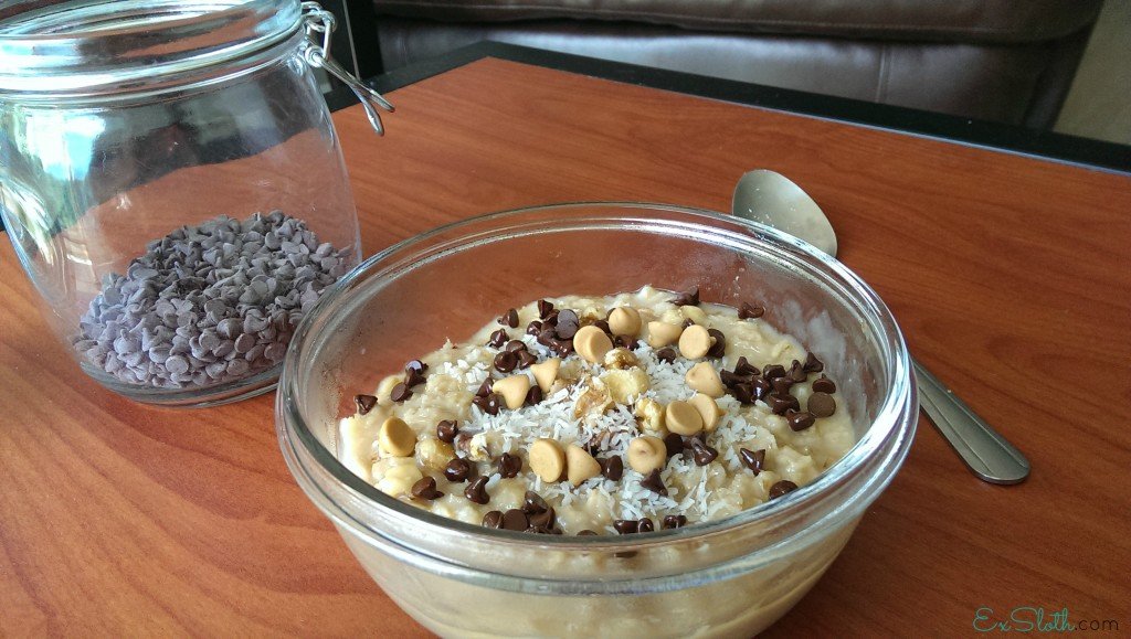 coconut cookie dough oats