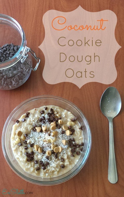 coconut cookie dough oats recipe