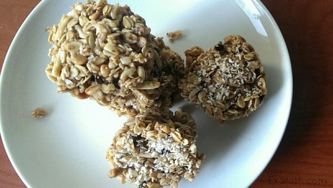 Coconut Granola Bites (Vegan, Gluten Free) | ExSloth.com