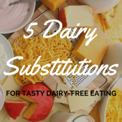 5 Dairy Substitutions for tasty dairy-free eating | @ExSloth