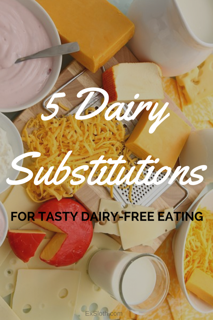 5 Dairy Substitutions for tasty dairy-free eating | @ExSloth