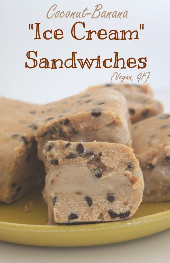 Vegan, Gluten Free, Coconut-Banana Ice Cream Sandwiches | @ExSloth.com