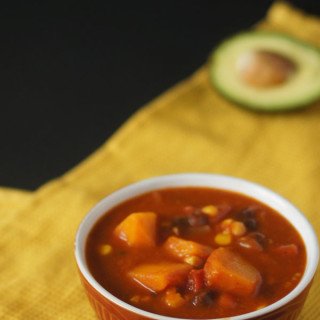 Mexican Butternut Squash Tomato Soup via @ExSloth | ExSloth.com