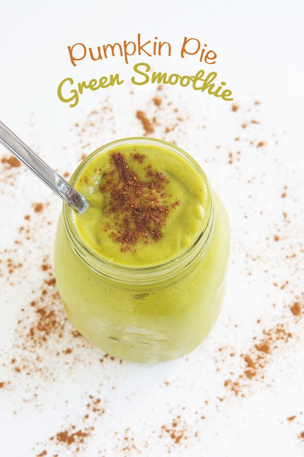 Pumpkin Pie Green Smoothie via @ExSloth | ExSloth.com
