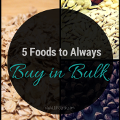 5 Foods to Always buy in Bulk via @ExSloth | ExSloth.com
