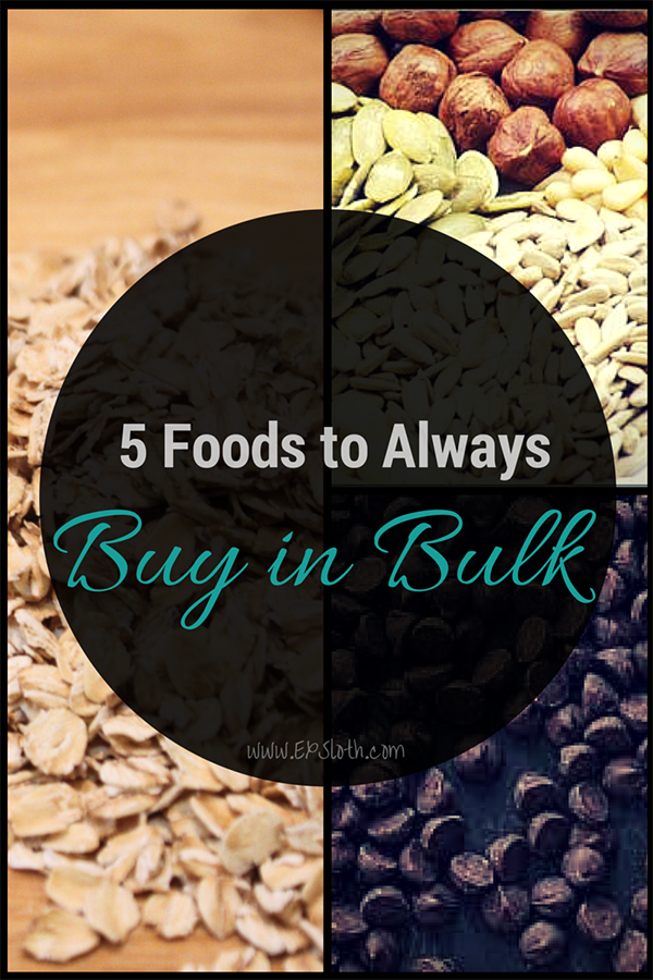 5 Foods to Always buy in Bulk via @ExSloth | ExSloth.com