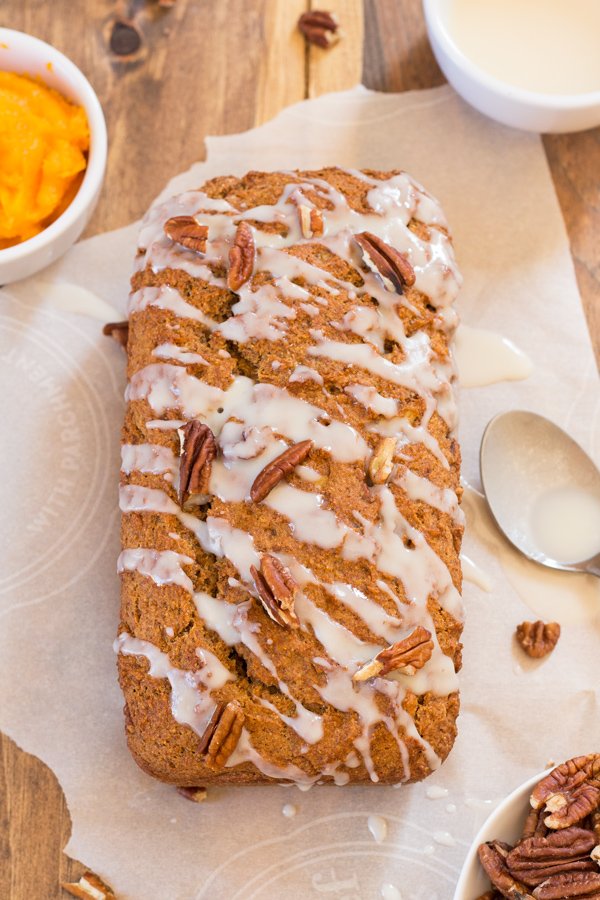 Vegan Maple Coconut Butternut Squash Bread (refined sugar free and made with spelt flour) via @ExSloth | ExSloth.com