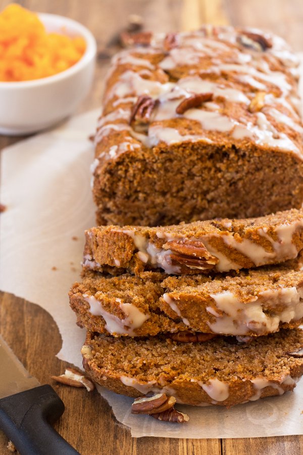 Vegan Maple Coconut Butternut Squash Bread (refined sugar free and made with spelt flour) via @ExSloth | ExSloth.com