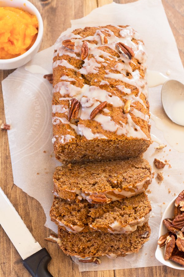 Vegan Maple Coconut Butternut Squash Bread (refined sugar free and made with spelt flour) via @ExSloth | ExSloth.com