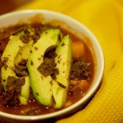 Mexican Butternut Squash Tomato Soup via @ExSloth | ExSloth.com