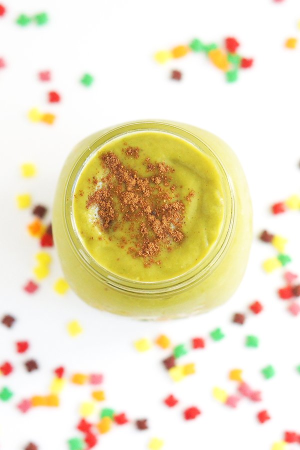 Pumpkin Pie Green Smoothie via @ExSloth | ExSloth.com
