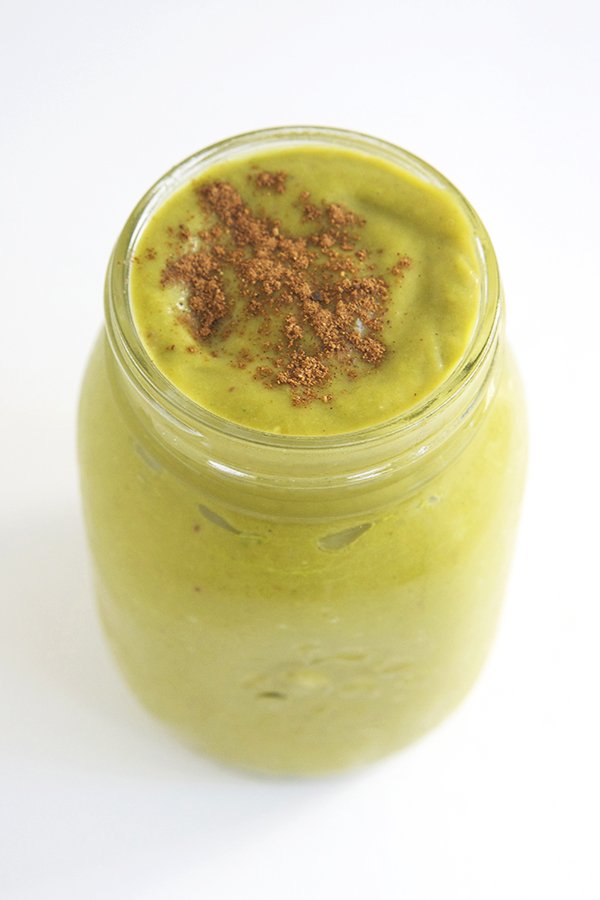 Pumpkin Pie Green Smoothie via @ExSloth | ExSloth.com