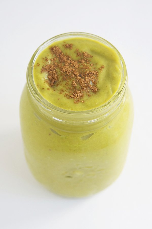 Pumpkin Pie Green Smoothie via @ExSloth | ExSloth.com