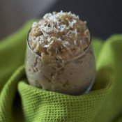 This Spiced Apple & Pear Brown Rice Pudding is vegan, gluten free, and free of refined sugars and is perfect for warming up on cold fall days @ExSloth | ExSloth.com