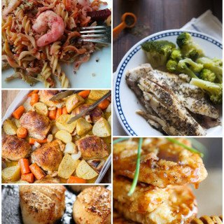 A round up of 20 Healthy Meat & Seafood Recipes for more varied dinners via @ExSloth | ExSloth.com