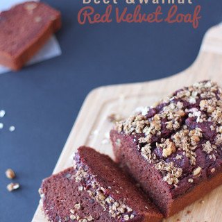 Beet and Walnut Red Velvet Loaf via @ExSloth | ExSloth.com