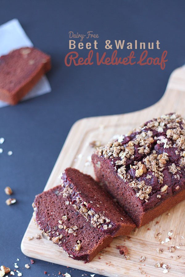 Beet and Walnut Red Velvet Loaf via @ExSloth | ExSloth.com