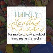Don't let your lack of healthy food choices at derail your resolutions. Here are 30 ideas for healthy packed lunches and snacks for a healthier workday via @ExSloth | ExSloth.com #newyear #resolutions #healthyeating