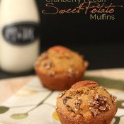 These Dairy-freee Cranberry Pecan Sweet Potato Muffins are dense and free of refined sugars. The perfect comfort food for warm winter days via @ExSloth | ExSloth.com