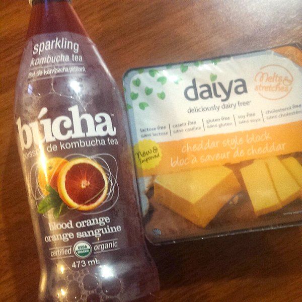 kombucha and daiya cheese via @ExSloth