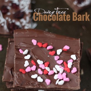 Skip the store bought candies this year and celebrate Valentine's Day a little healthier with this simple, customizable Dairy-Free Chocolate Bark recipe @ExSloth | ExSloth.com