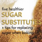 5 healthier sugar alternatives, plus tips for using them to replace refined sugars when baking via @ExSloth | ExSloth.com