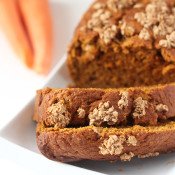 This Ginger-Spiced Carrot bread is hearty, flavourful and has added no refined sugars. Perfect for Easter breakfast or brunch. via @ExSloth | ExSloth.com