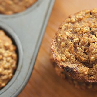 These dairy free carrot raisin oatmeal muffins contain no added sugars and are dense, chewy and wholesome. The raisins also add extra sweetness to each bite @ExSloth | ExSloth.com