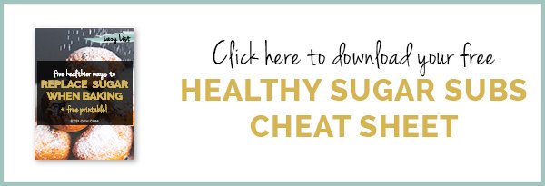 Free Printable: 5 healthier ways to replace sugar when baking via @ExSloth | ExSloth.com
