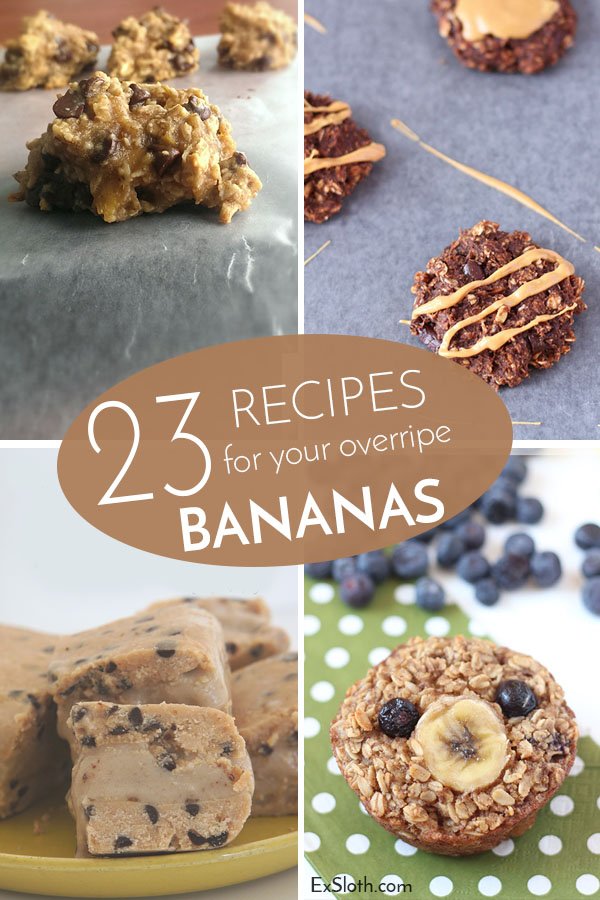 23 Recipes for your overripe Bananas via @ExSloth | ExSloth.com