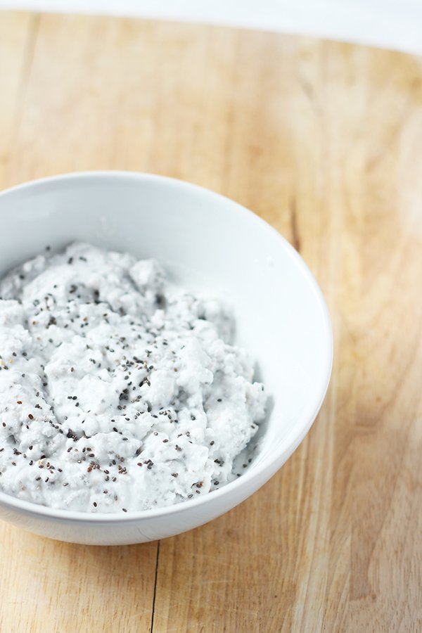 Vegan, Gluten Free Pina Colada Parfait with chia seed coconut milk 'yogurt' via @ExSloth | ExSloth.com