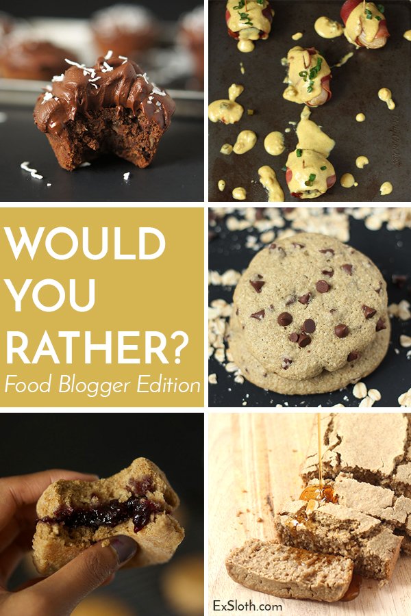 Choose your favourite foods in this Food Fight edition of Would you Rather? via @ExSloth | ExSloth.com