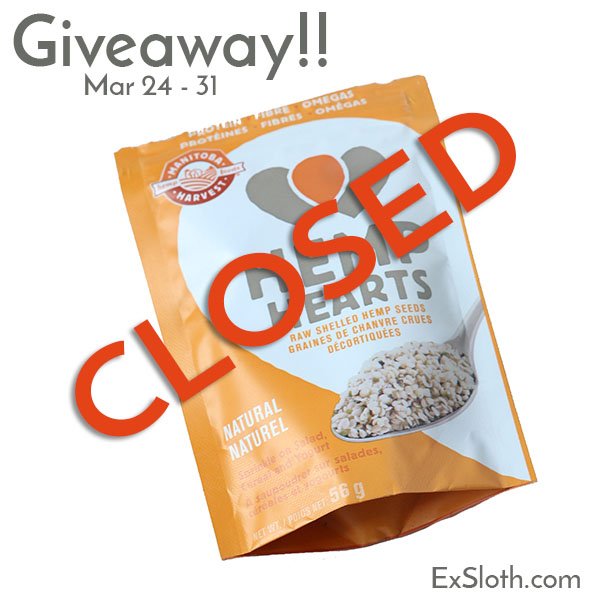 hemp hearts giveaway closed