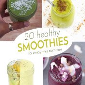 20 Delicious Healthy Smoothie Recipes for quick and easy breakfasts this summer via @ExSloth | ExSloth.com
