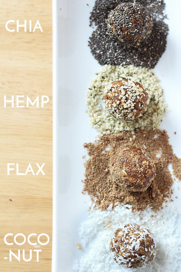 Vegan, Dairy Free, Refine Sugar Free, Nut Free Coconut Date Energy Balls via @ExSloth | ExSloth.com