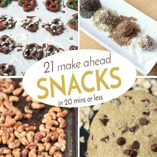 21 healthy make ahead snacks in 20 mins or less to make meal prep a breeze via @ExSloth | ExSloth.com