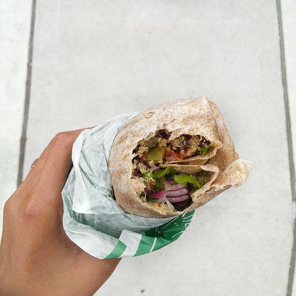 quick parking lot snap of lunch