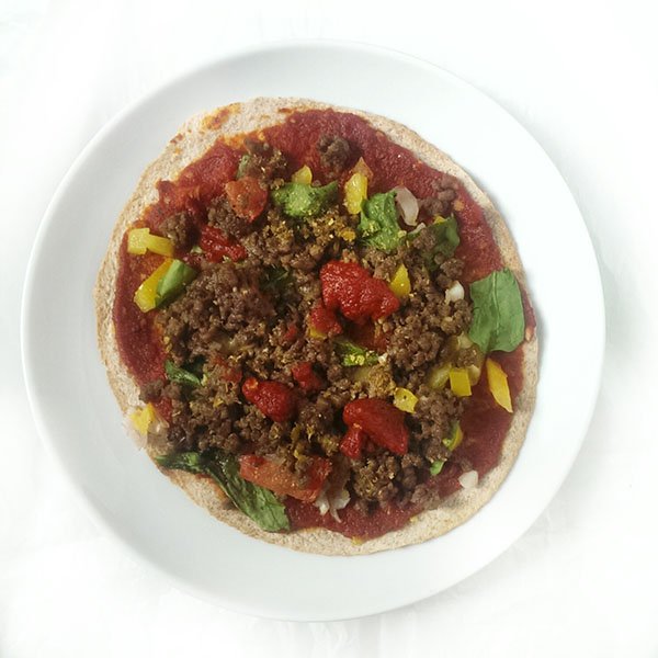 ground beef pizza